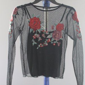 Floral Mesh Tanktop/Long-sleeve